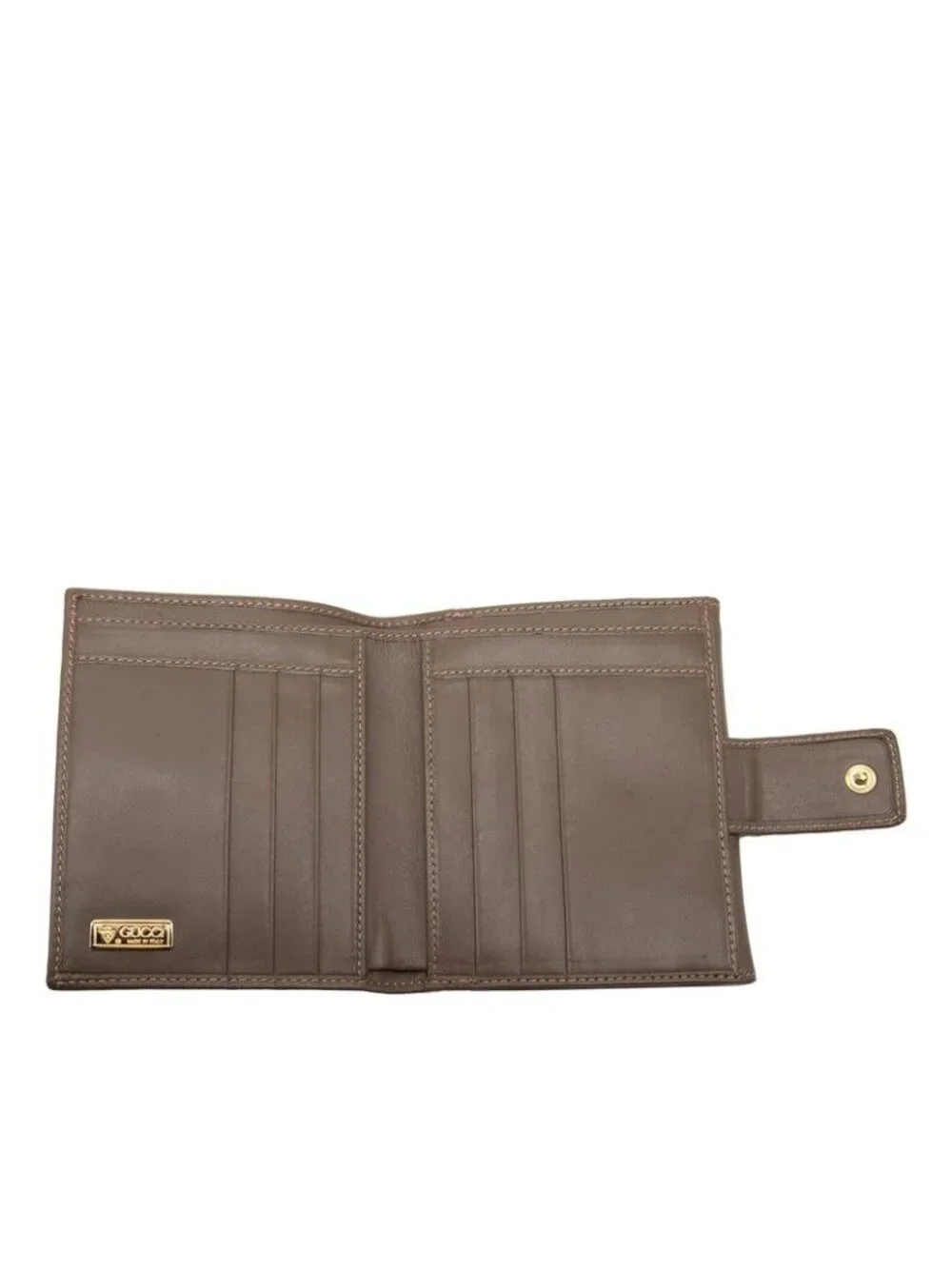 Gucci Vintage Bifold Wallet 035 959 Black Brown Leather - Picture 5 of 7